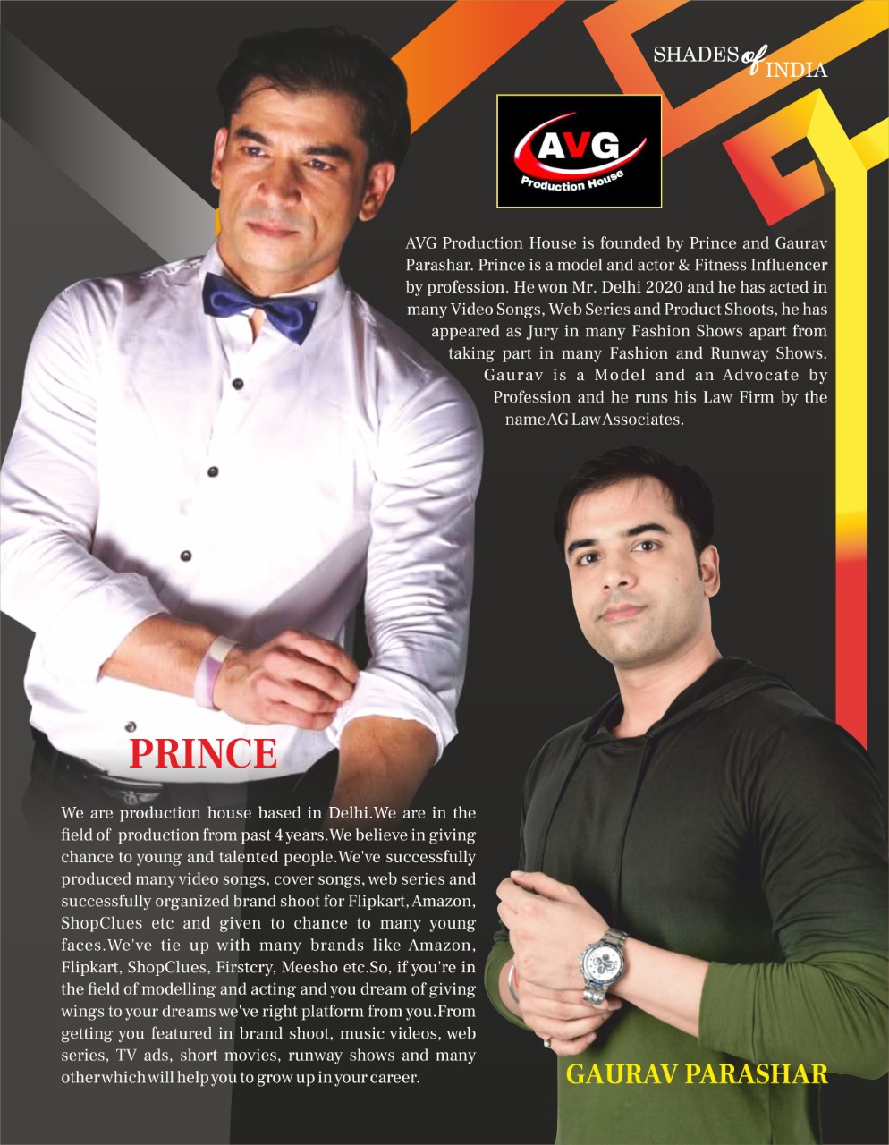 Prince & Gaurav Parashar - Founders of AVG Production House
